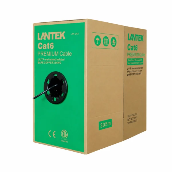 CABLE UTP CAT6 Indoor Outdoor Caja 305 Mtrs, LANTEK LTK-C6X
