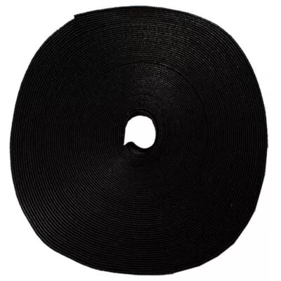 Velcro doble cara de 3/4 in, ROLLO NEGRO de 22 m