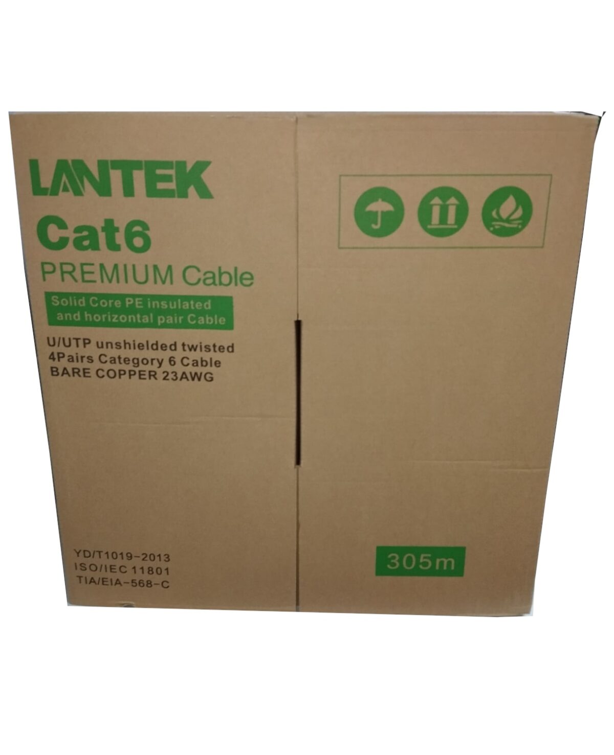 LANTEK LTK6-488GY, CABLE UTP cat6 GRIS 550mhz 305m