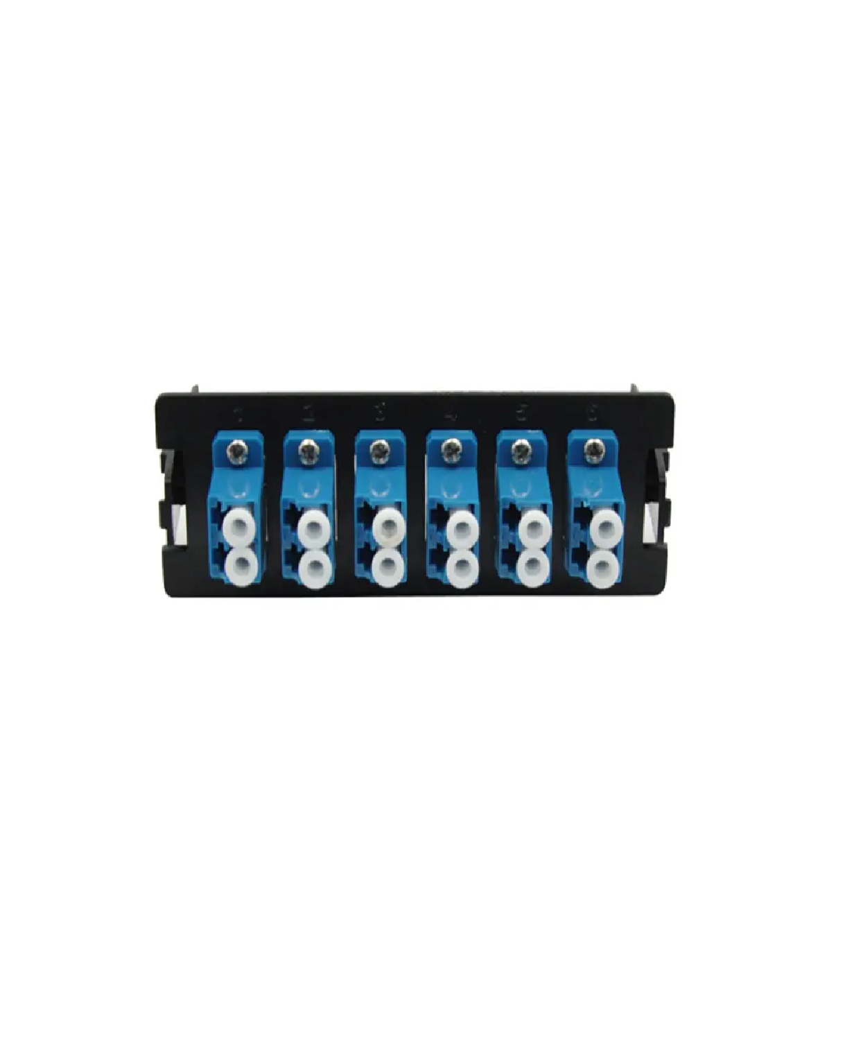 .LTK-FVP6SCAPC Placa para bandeja con 6 adaptadores FO SC/APC SIMPLEX, LANTEK LTK-FVP6SC/APC
