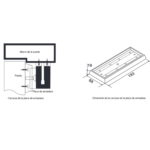 Soporte I tipo base para chapas instalacion dentro del marco, LANTEK LTK-MAG600I - Image 3