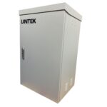 GABINETE EXTERIOR 18U ALUMINIO 950 H 460 W 600 D 2 ABANICOS, LUZ, SENSOR DE TEMP, LANTEK LTK-OUT18 - Image 2