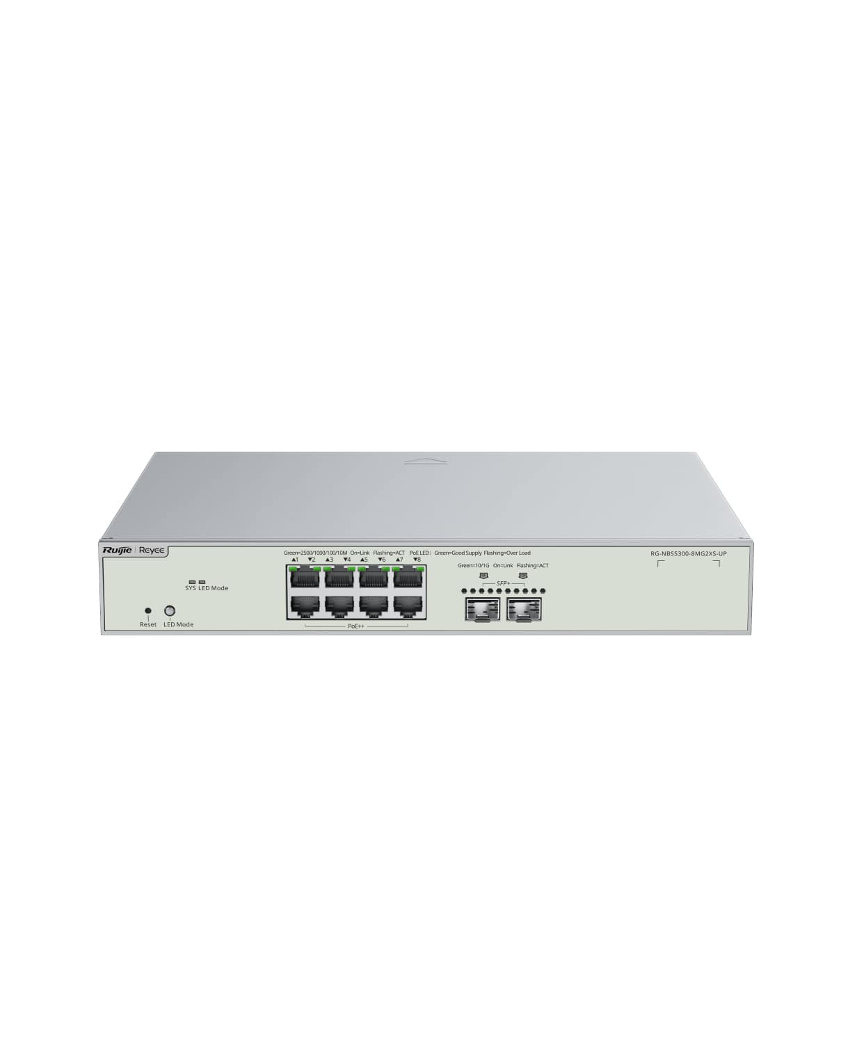 REYEE RG-NBS5300-8MG2XS-UP, Switch Distribución L3 8 X 2.5GE PoE++ Max 370W 2 x SFP+ REYEE-RG-NBS5300-8MG2XS-UP-Switch-Distribucion-L3-8-X-2.5GE-PoE-Max-370W-2-x-SFP.jpg