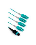 Jumper MPO12 TYPE B to 4 LC duplex   OM3 300 Multimodo  2m, LANTEK LTK-MPO12-4X Duplex LC OM3 2M