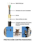 Patch Cord LC - LC Multimodo 2 hilos 100mts OM4 Indoor/Outdoor Armada/Sonda, LANTEK LTK-PC2*OM4-100A - Image 2