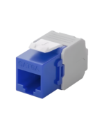 Jack RJ45 CAT6A Hembra Azul, Keystone Armado sin herramienta Tool less, LANTEK LTK-C6AJB V2