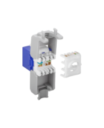 Jack RJ45 CAT6A Hembra Azul, Keystone Armado sin herramienta Tool less, LANTEK LTK-C6AJB V2 - Image 3