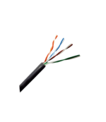 Cable UTP Cat5E 0.50MM Indoor/Outdoor, Negro, Rollo de 100M CMX, LANTEK LTK-C5X100