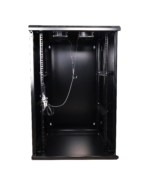 Gabinete 20U Pared ABATIBLE Armado reforzado 2 Abanicos 600W 550D 1000H PlexiGlass 60 kgs, LANTEK LTK-GAB20PG - Image 2