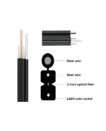 Fibra Monomodo 2 hilos Indoor/Outdoor DROP con mensajero 1000mts, LANTEK LTK-GJYXCH - Image 2