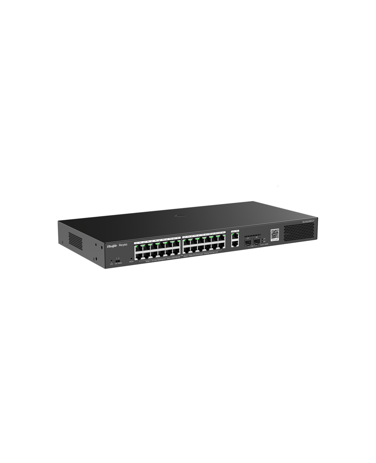 Switch 24 GE PoE+ / 2GE + 2SFP uplink, 370W 4KV Vlan, Loop prevention ...