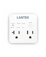 Protector de voltaje doble, con time delay (15 sec. / 30 sec. / 3 mins) i900 Joules 15 Amp Nema 5-15R * 2pcs, LANTEK LTK-SURGE2